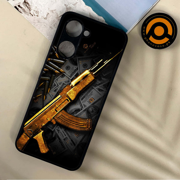 Vivo Y18 - Dollar Design 6 - Premium Printed Metal soft Bumper shock Proof Case CS-10355 CS-10356 CS-10357