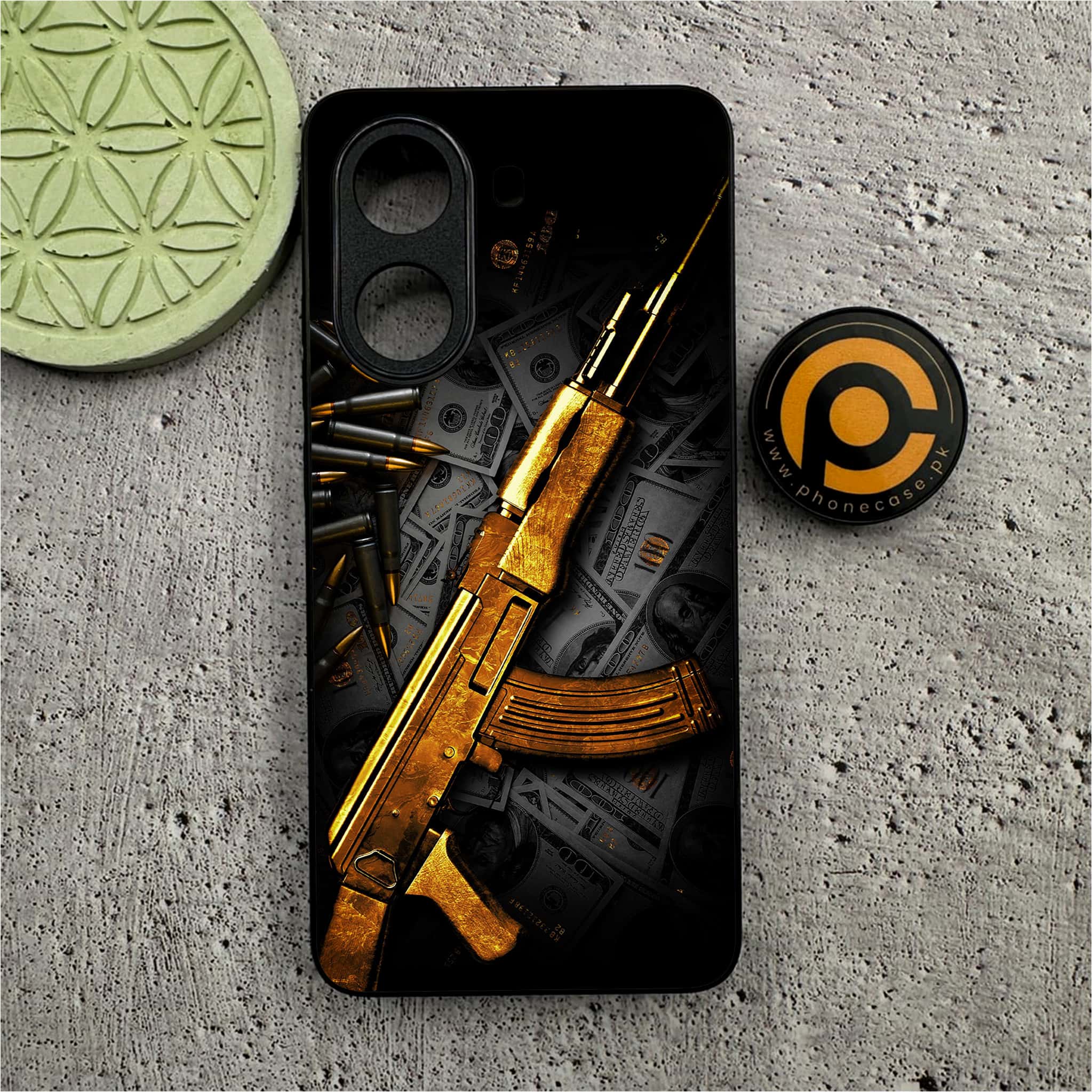 Xiaomi Redmi Turbo 4 - Dollar Series - Premium Metal Printed soft Bumper shock Proof Case