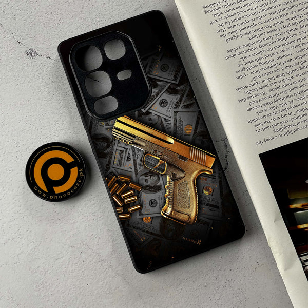 Infinix Note 50/ Note 50 Pro - Dollar Design 7  - Premium Metal Printed Soft Bumper Shockproof Case  CS-40923