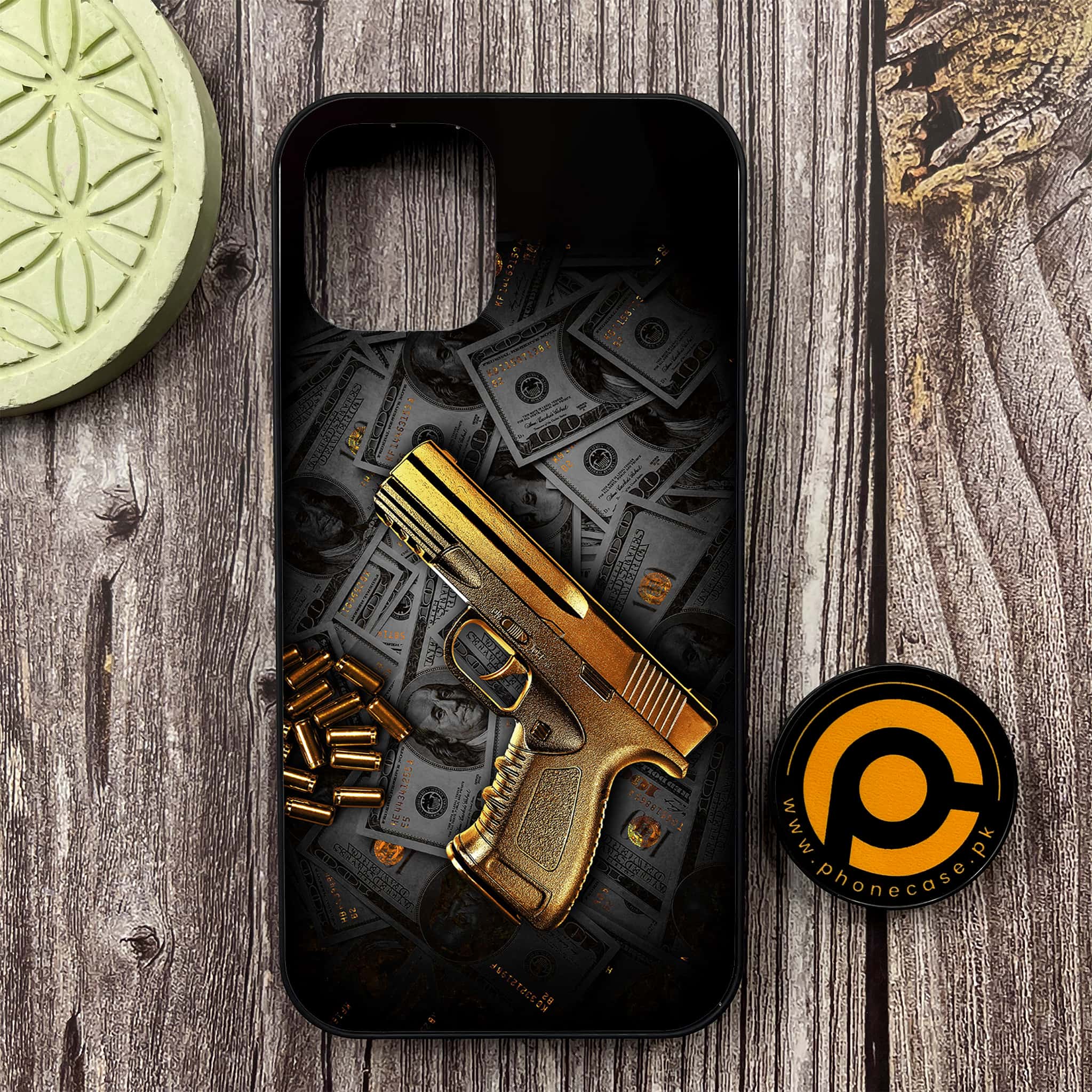 iPhone 12 - Dollar Series - Premium Metal Printed soft Bumper shock Proof Case