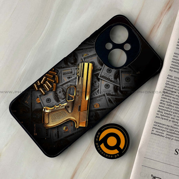 Tecno Spark Go 1 - Dollar Design 7 - Premium Metal Printed soft Bumper shock Proof Case  CS-36014 CS-36046 CS-36734 CS-39725