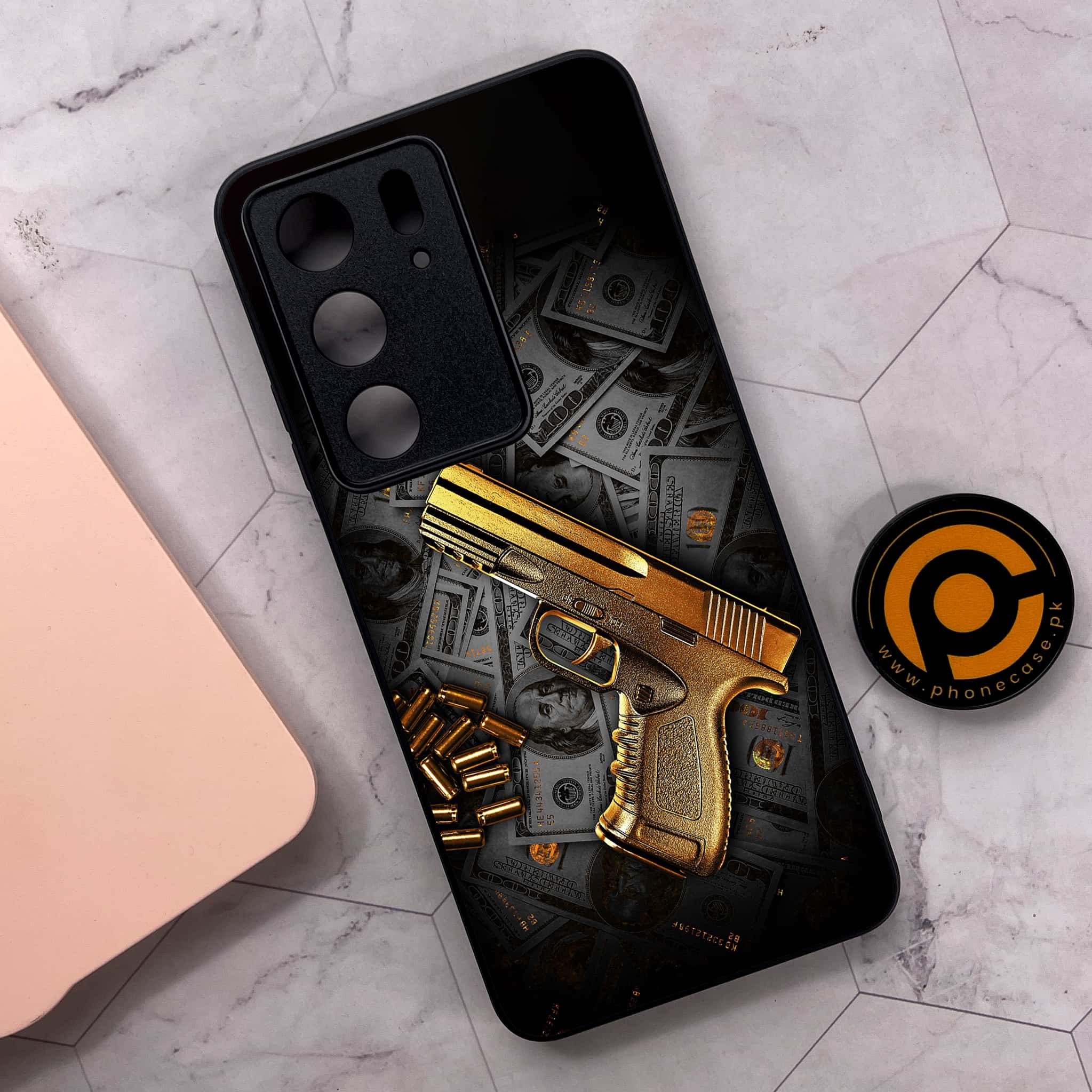 Realme C75x 4G - Dollar Series - Premium Metal Printed soft Bumper shock Proof Case