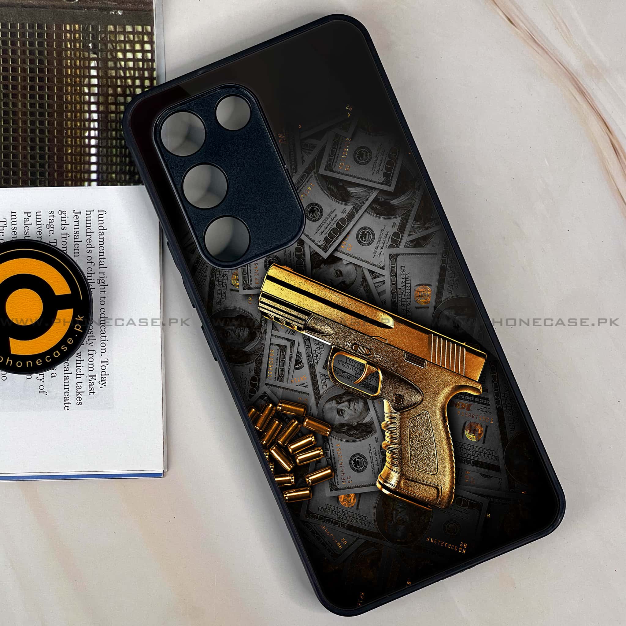 Vivo Y200e - Dollar Series - Premium Metal Printed soft Bumper shock Proof Case