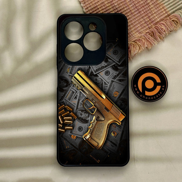 Tecno Spark GO 2024/ Smart 8/ Spark 20/ 20c/ Pop 8/ Hot 40i - Dollar Design 7 - Premium Metal Printed soft Bumper Shock Proof Case CS-7343 CS-7344 CS-7345 CS-7346 CS-7347 CS-7391 CS-7426 CS-7430  CS-24053