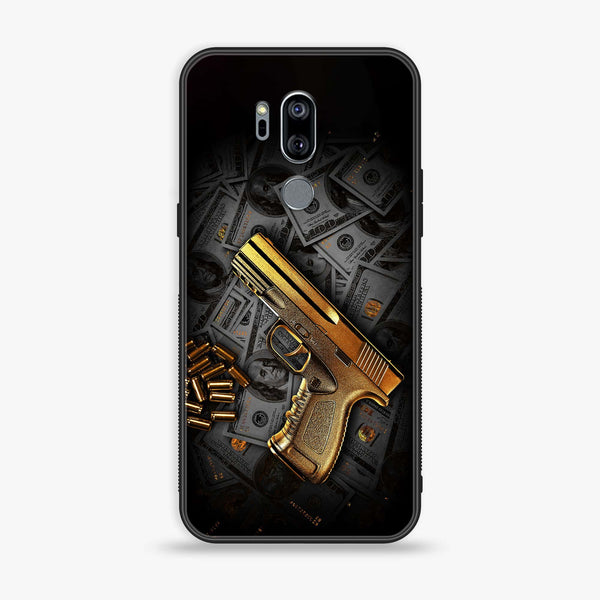 LG G7 ThinQ - Dollar Series Design 7  - Premium Printed Glass soft Bumper shock Proof Case CS-23929