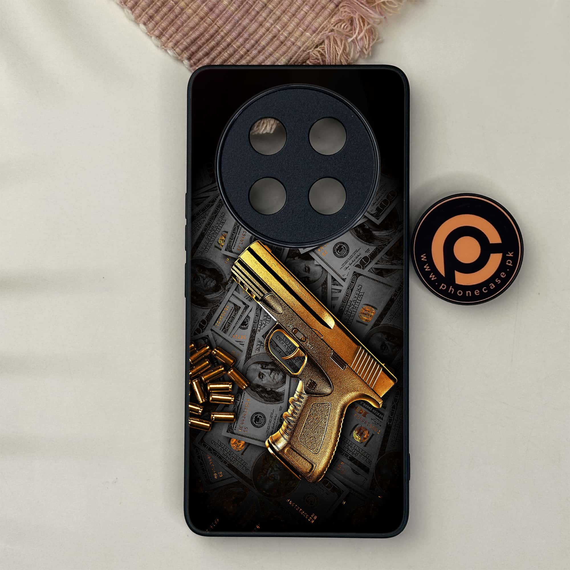 Honor X9c 5G - Dollar Series - Premium Metal Printed soft Bumper shock Proof Case