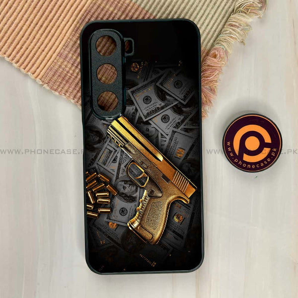 Infinix Hot 60i - Dollar Design 7  - Premium Metal Printed soft Bumper shock Proof Case CS-38027
