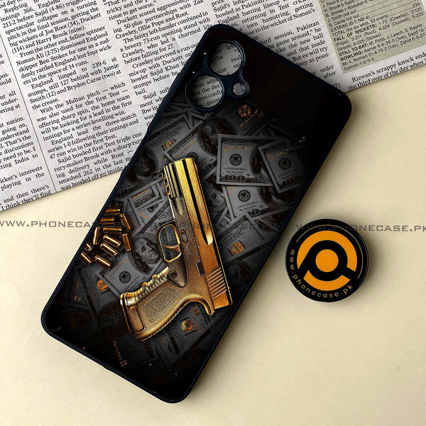 Samsung Galaxy A06  - Dollar Design 7- Premium Printed Glass soft Bumper shock Proof Case CS-28626