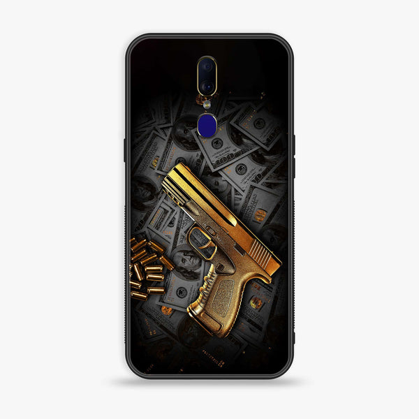 Oppo F11 - Dollar Design 7  - Premium Printed Glass soft Bumper shock Proof Case CS-35686