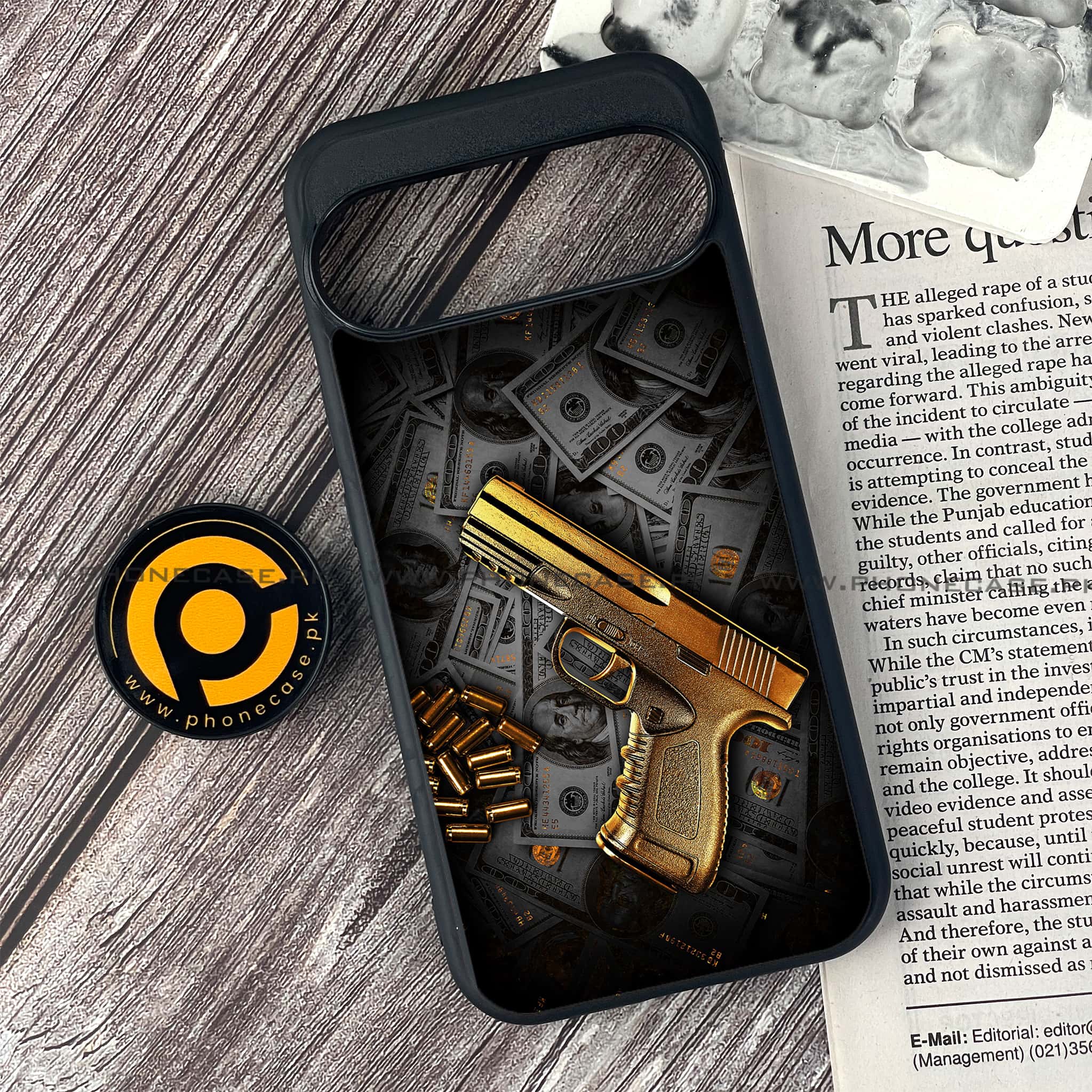 Google Pixel 10 - Dollar Series - Premium Metal Printed soft Bumper Shock Proof Case