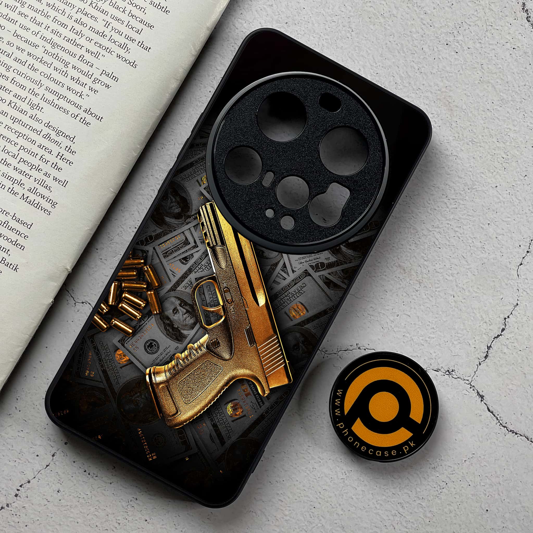 Xiaomi 15 Ultra - Dollar Series - Premium Metal Printed Soft Bumper Shockproof Case