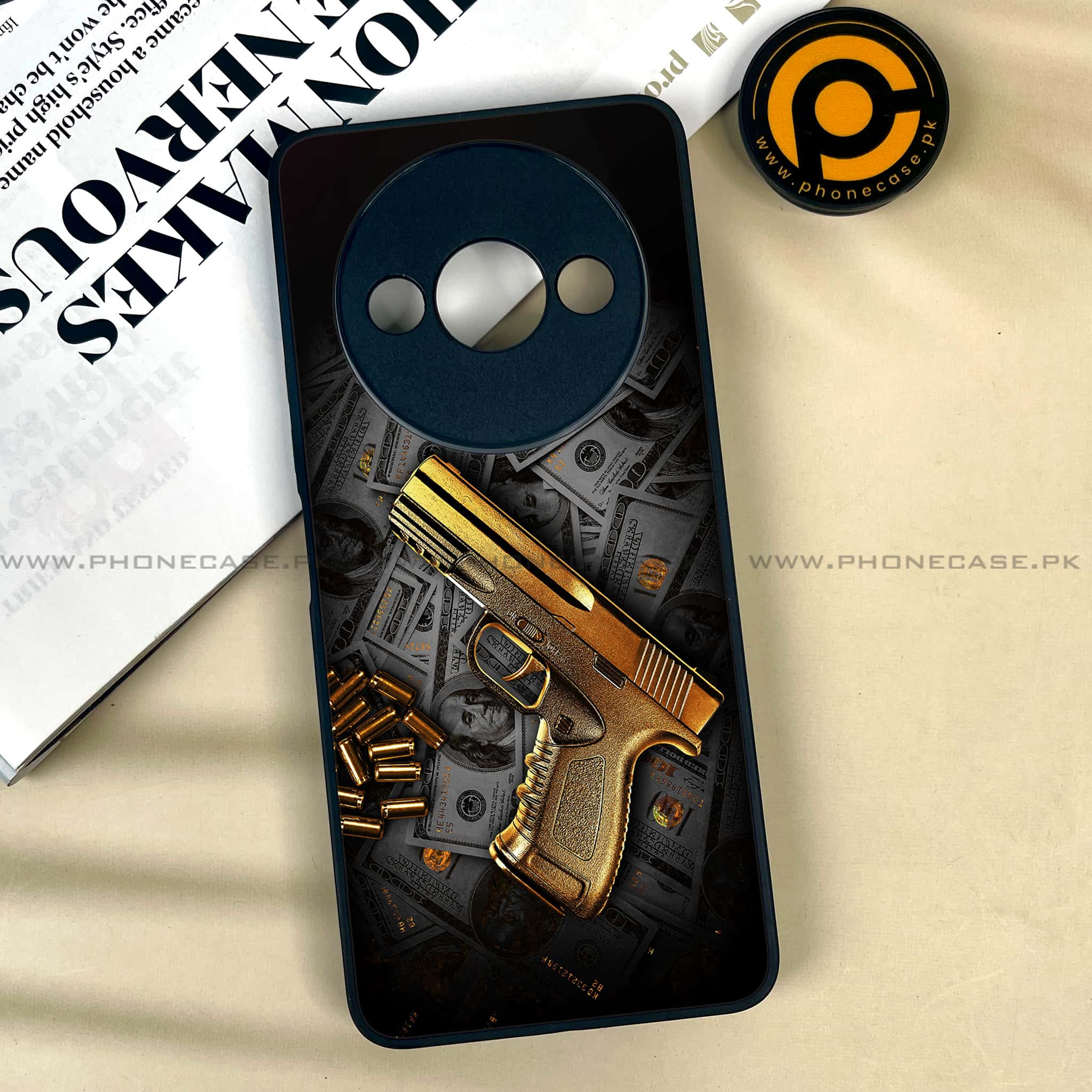 Xiaomi Redmi A3x - Dollar Series - Premium Printed Metal soft Bumper shock Proof Case