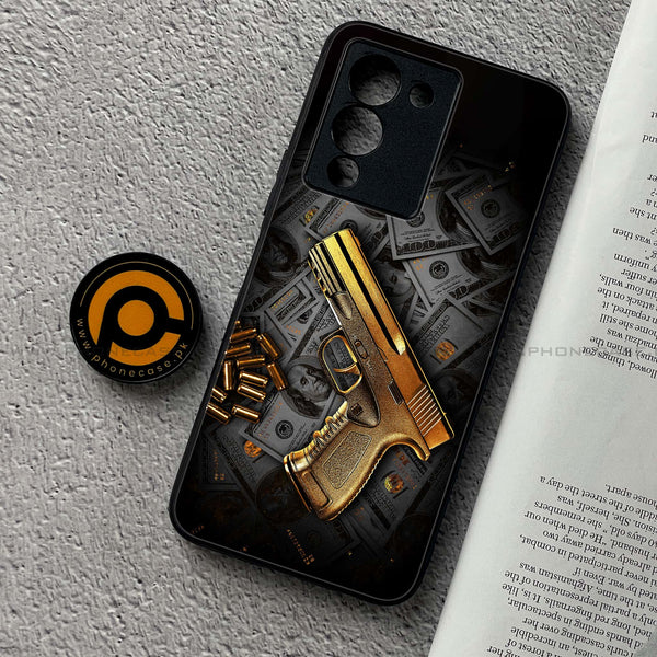 Infinix Note 12 G96 - Dollar Design 7 - Premium Printed Glass soft Bumper shock Proof Case  CS-35259