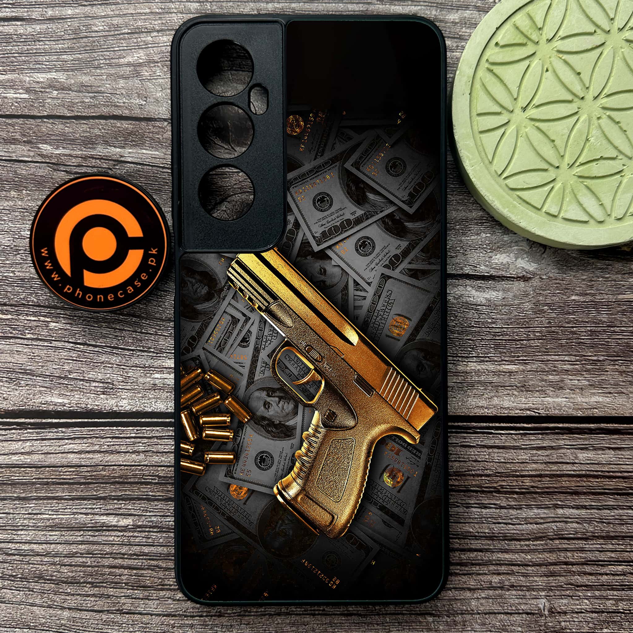 Realme C65  - Dollar Series - Premium Metal Printed soft Bumper shock Proof Case