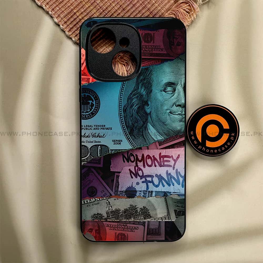 Tecno Spark 40C - Dollar Series - Premium Metal Printed soft Bumper shock Proof Case