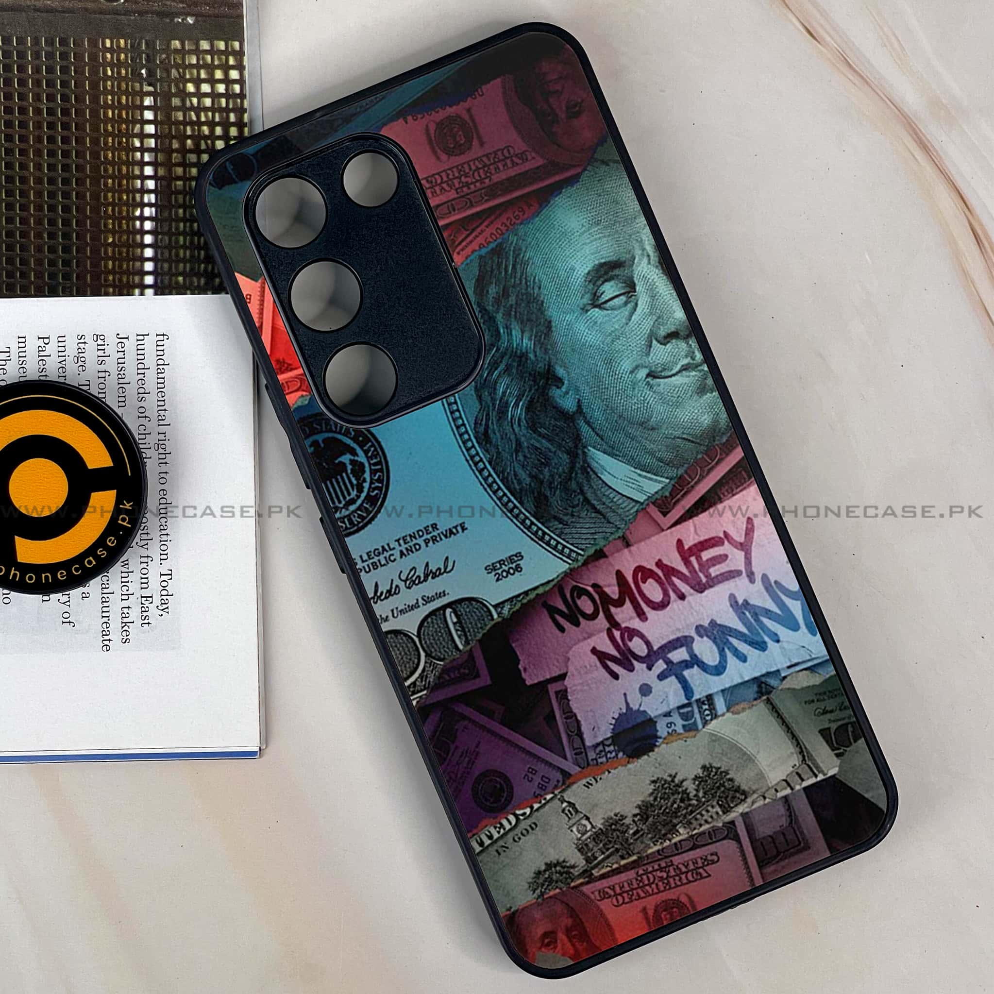 Vivo Y200e - Dollar Series - Premium Metal Printed soft Bumper shock Proof Case