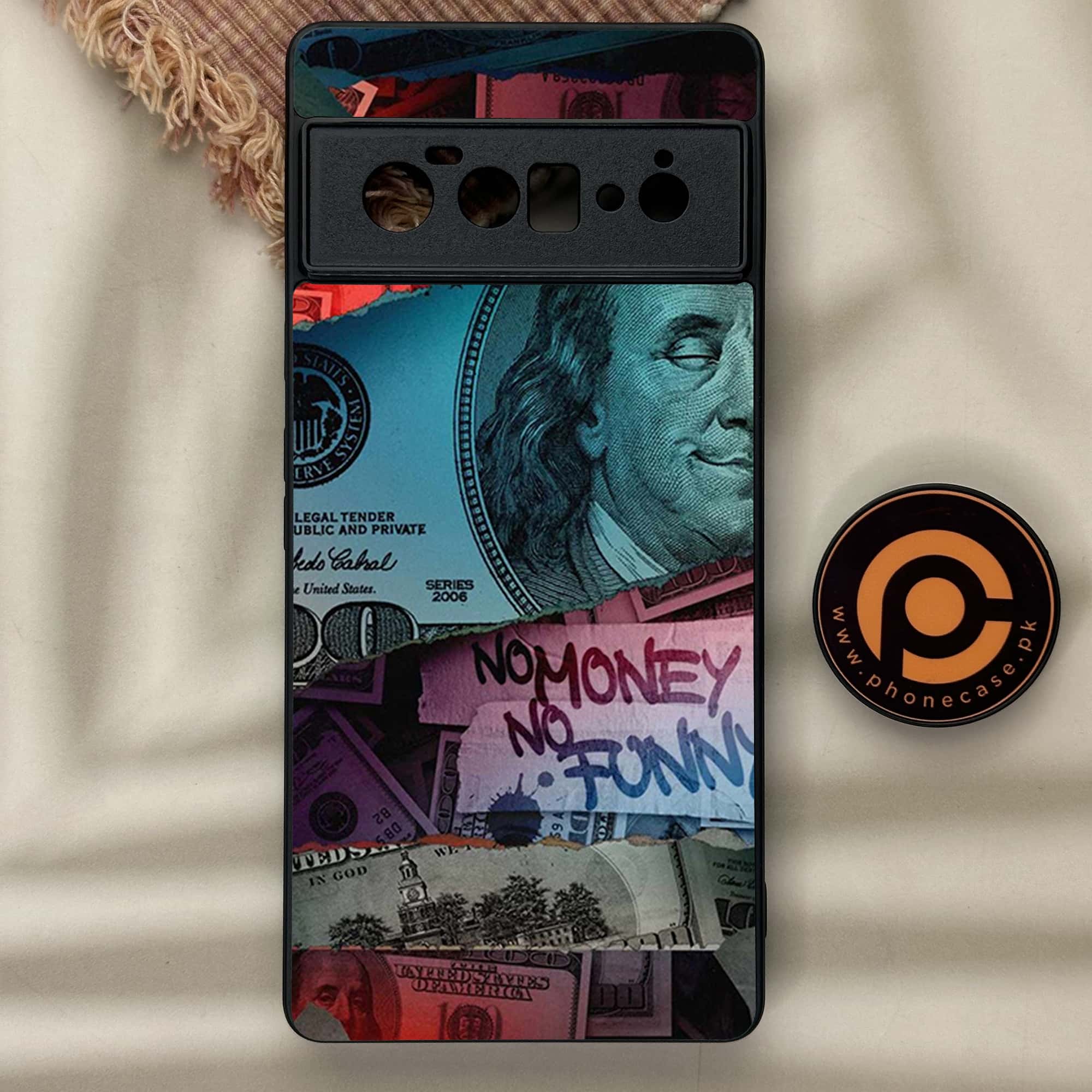 Google Pixel 6 Pro - Dollar Series - Premium Metal Printed soft Bumper Shock Proof Case