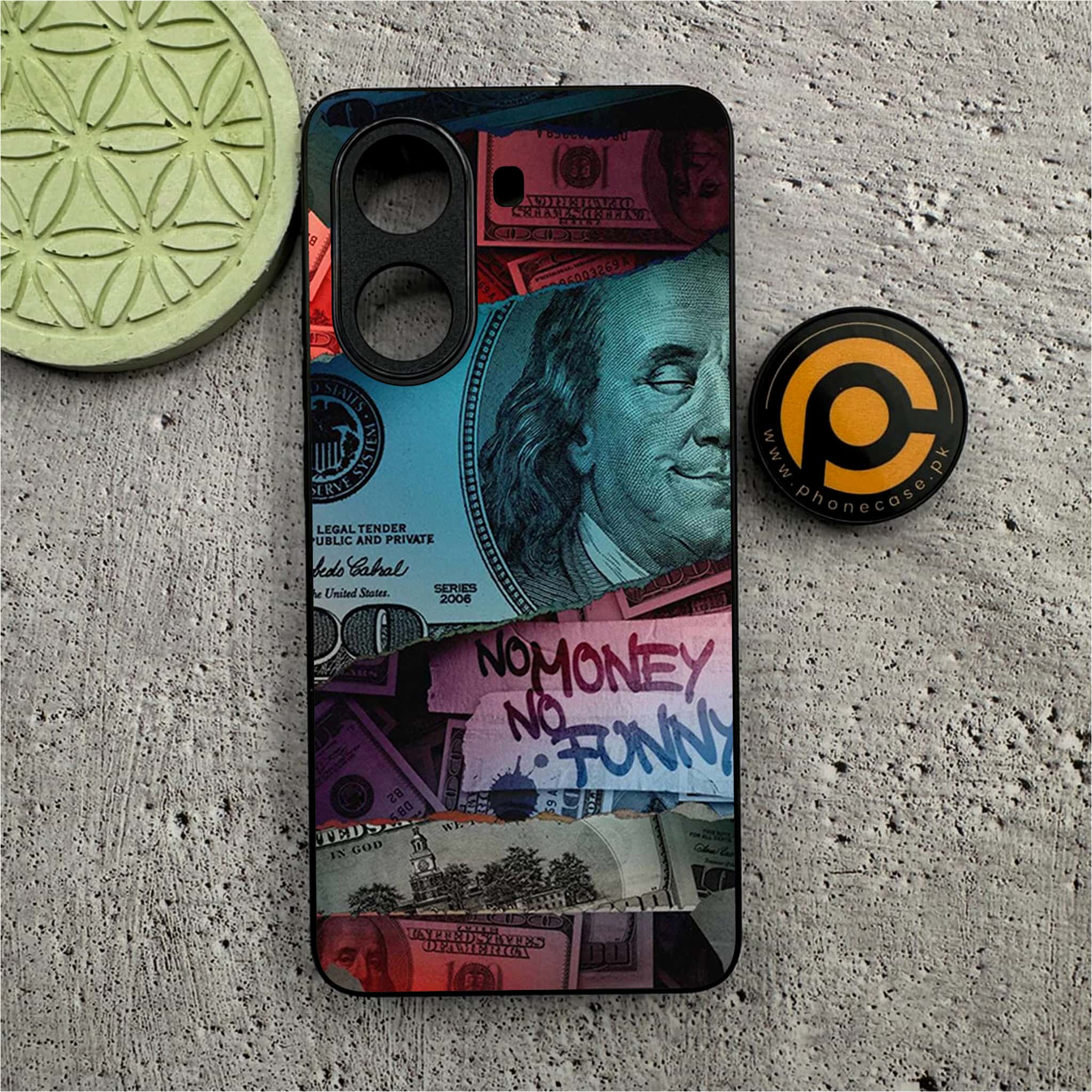 Xiaomi Redmi Turbo 4 - Dollar Series - Premium Metal Printed soft Bumper shock Proof Case