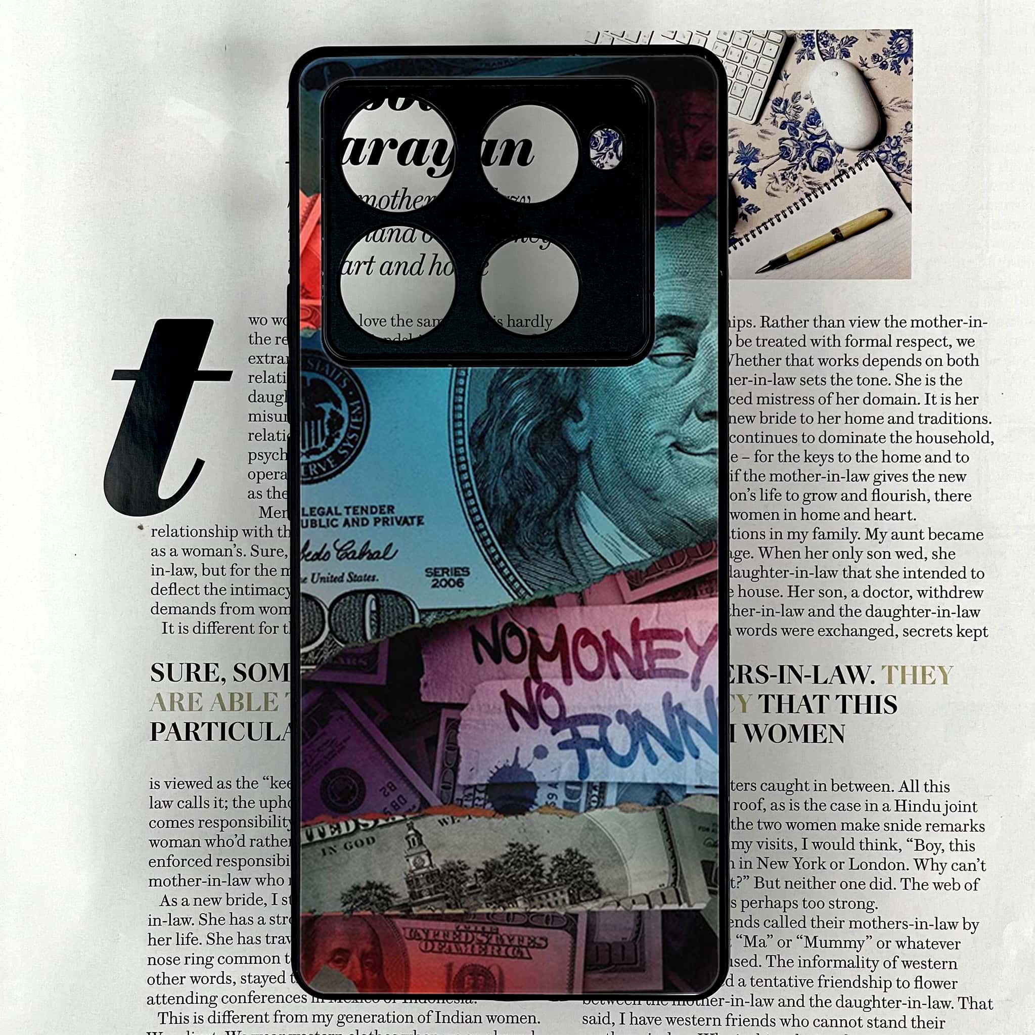 Infinix Note 40 Pro Plus - Dollar Series - Premium Metal Printed soft Bumper shock Proof Case