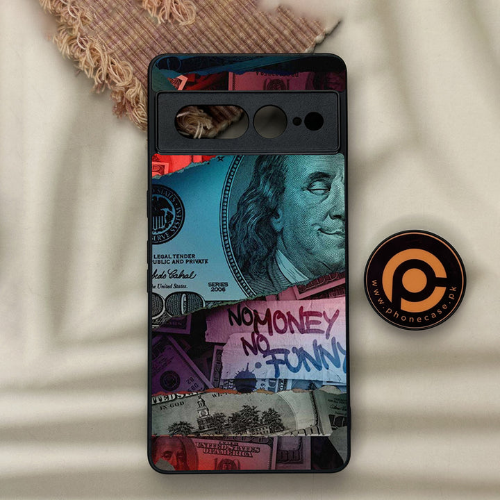Google Pixel 7 Pro - Dollar Design 8  - Premium Metal Printed soft Bumper Shock Proof Case CS-37369