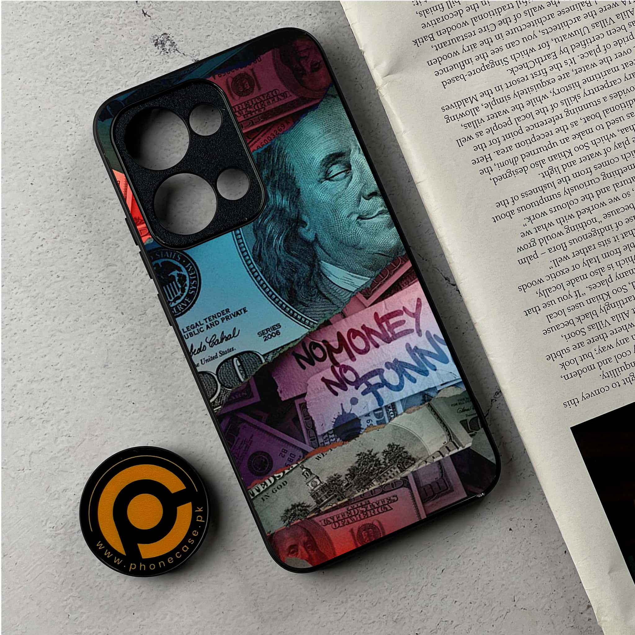 Oppo Reno 13 - Dollar Series - Premium Metal Printed Soft Bumper Shockproof Case