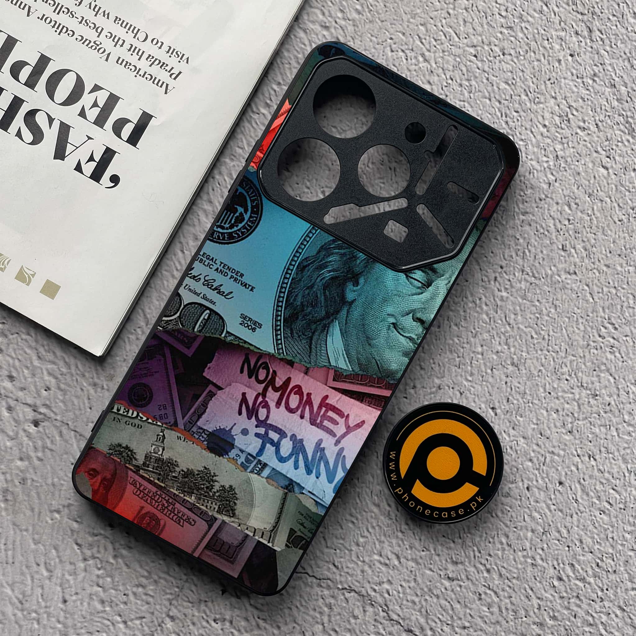 Tecno Pova 6 Neo - Dollar Series - Premium Metal  Printed soft Bumper shock Proof Case