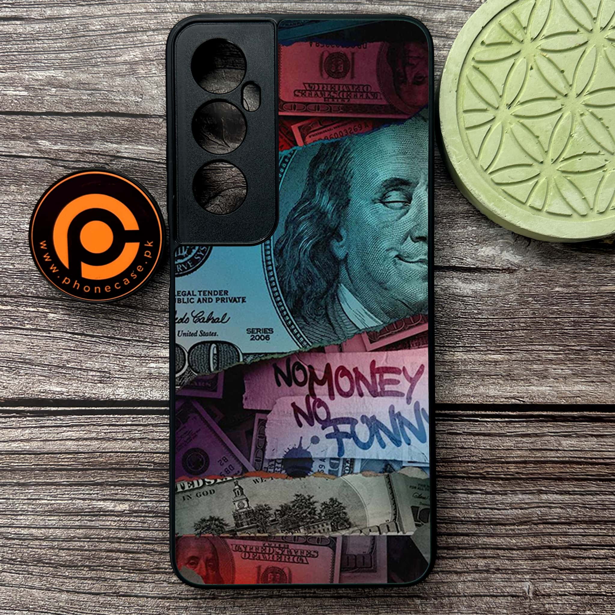 Realme C65  - Dollar Series - Premium Metal Printed soft Bumper shock Proof Case