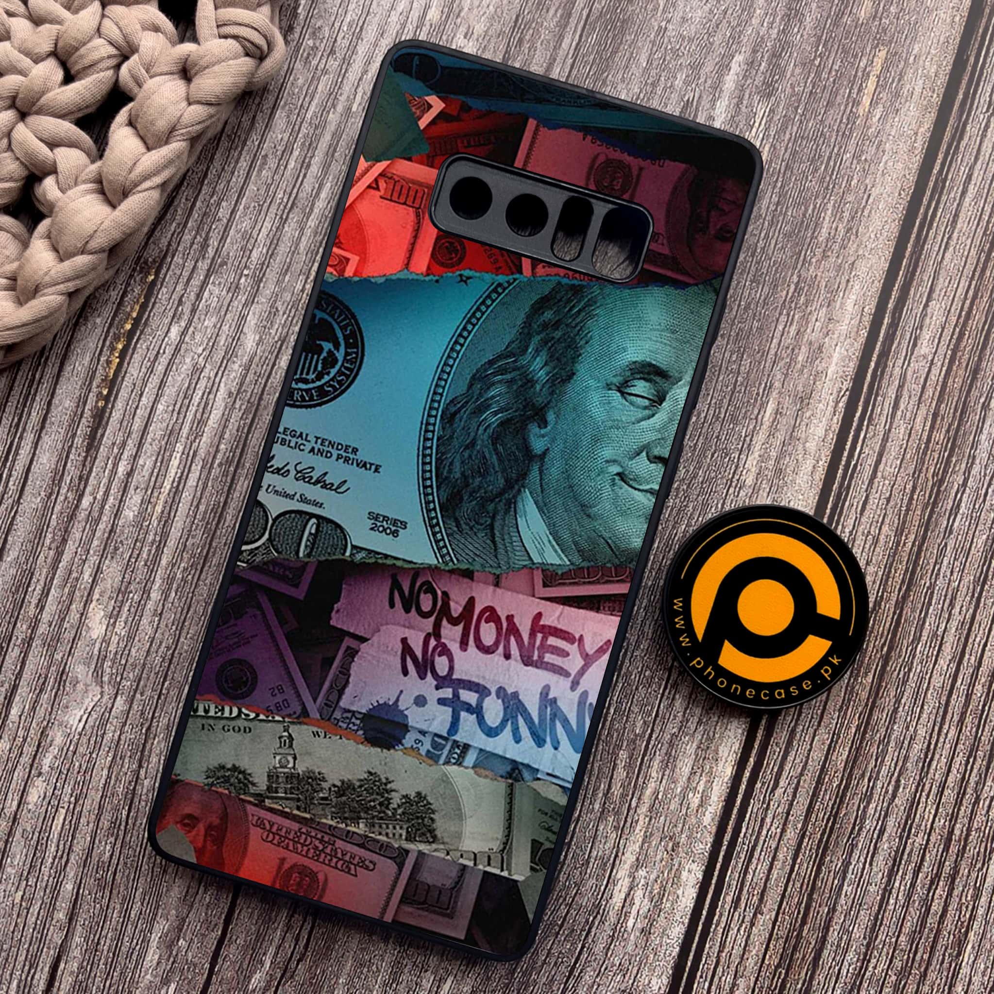 Samsung Galaxy Note 8 - Dollar Series - Premium Metal Printed soft Bumper shock Proof Case