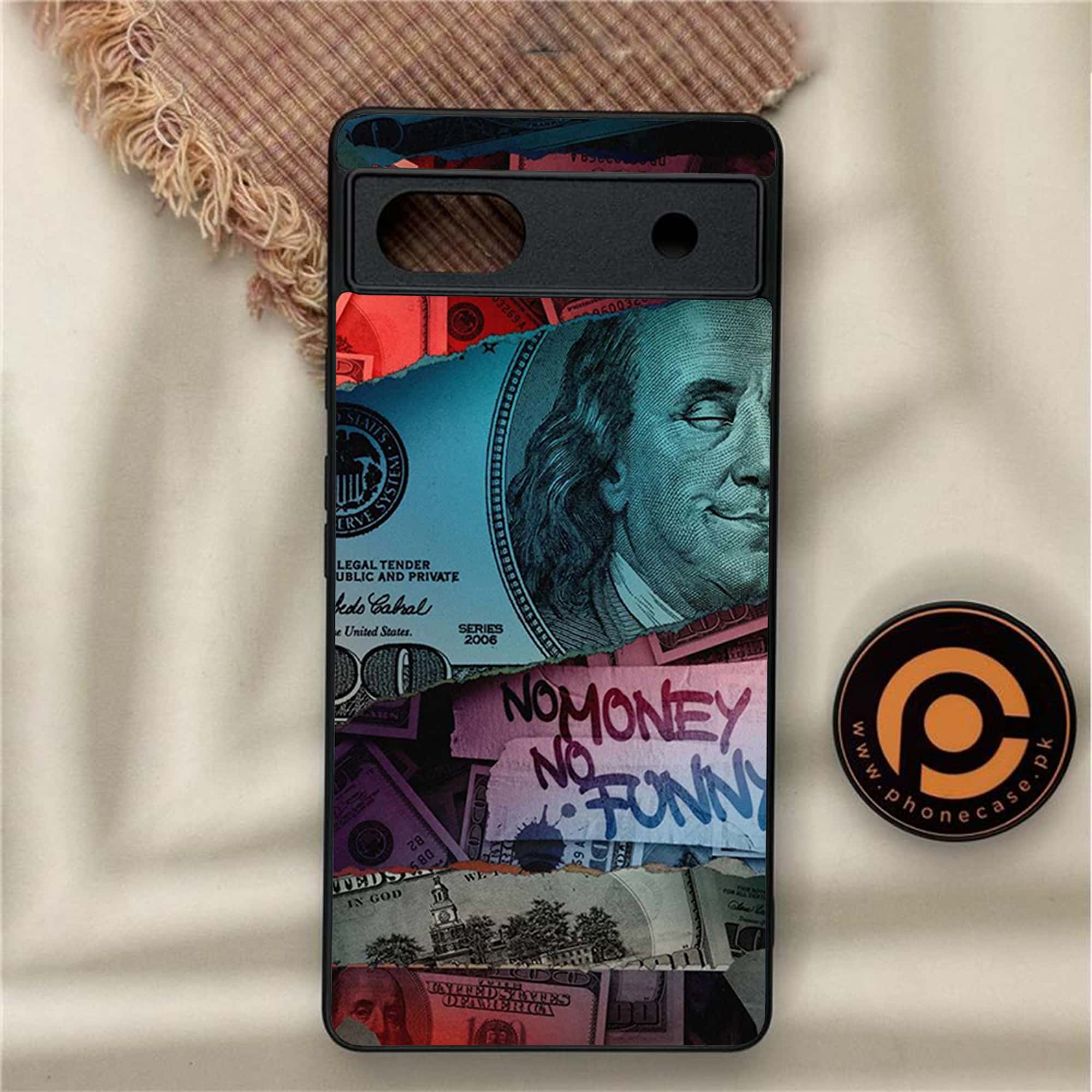 Google Pixel 6A - Dollar Series - Premium Metal Printed soft Bumper Shock Proof Case