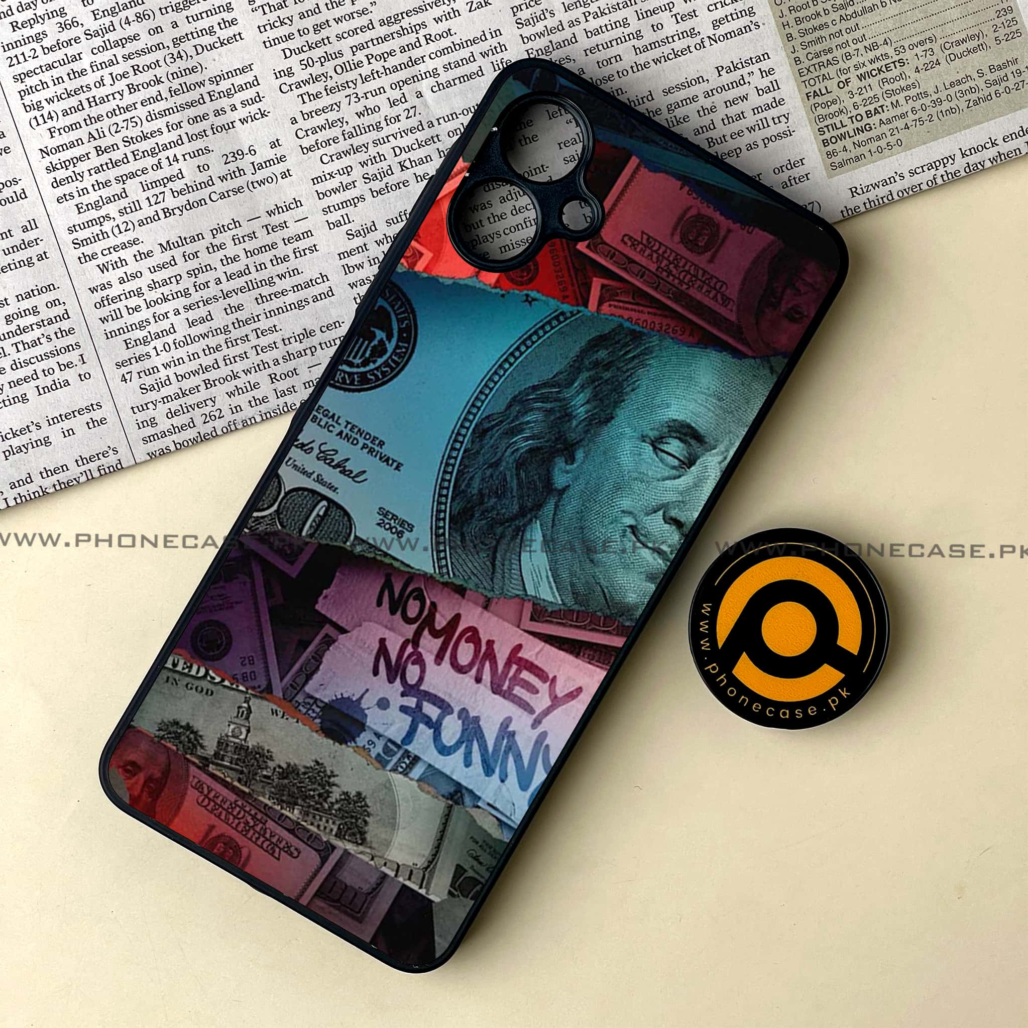 Samsung Galaxy A06  - Dollar Series - Premium Metal Printed soft Bumper shock Proof Case