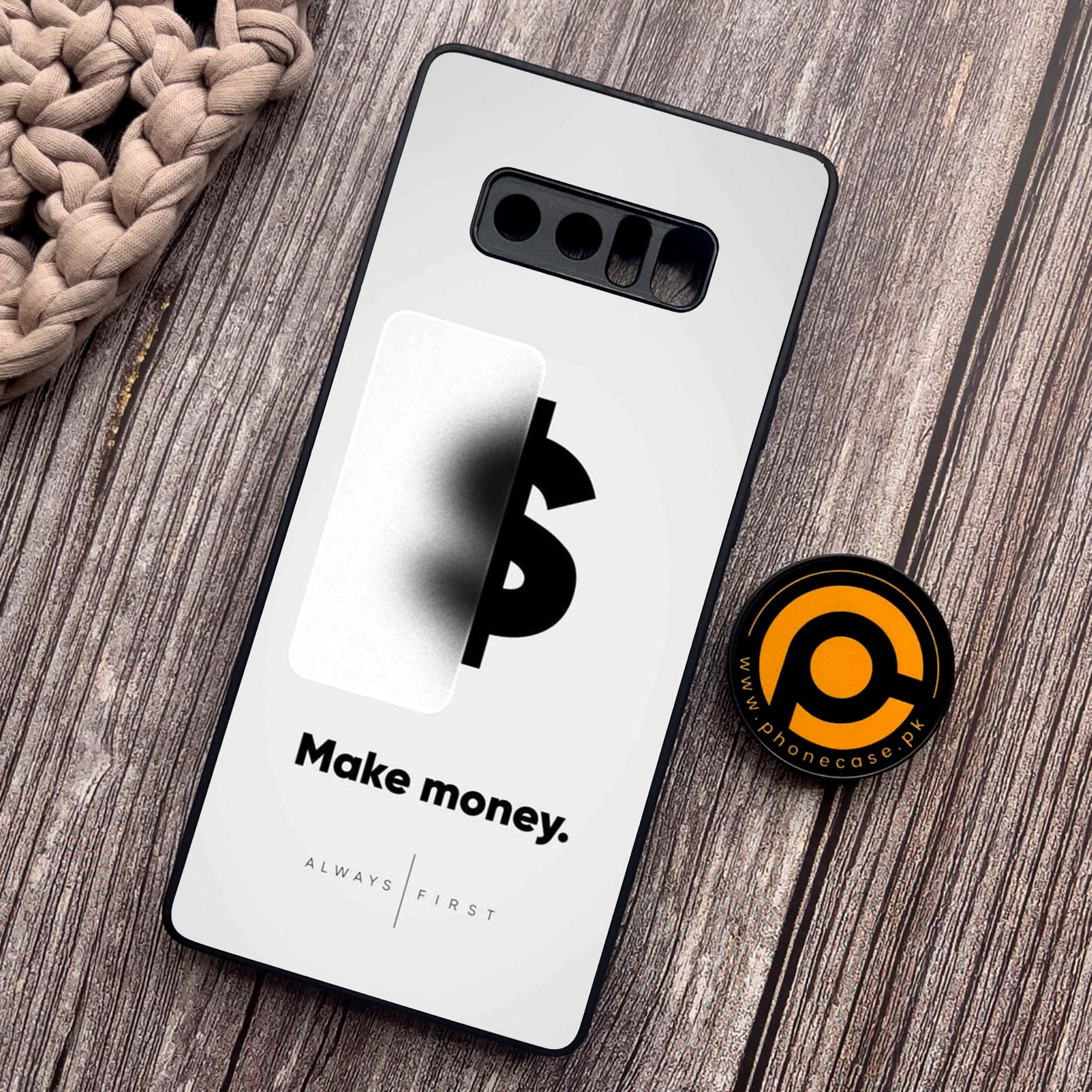Samsung Galaxy Note 8 - Dollar Series - Premium Metal Printed soft Bumper shock Proof Case