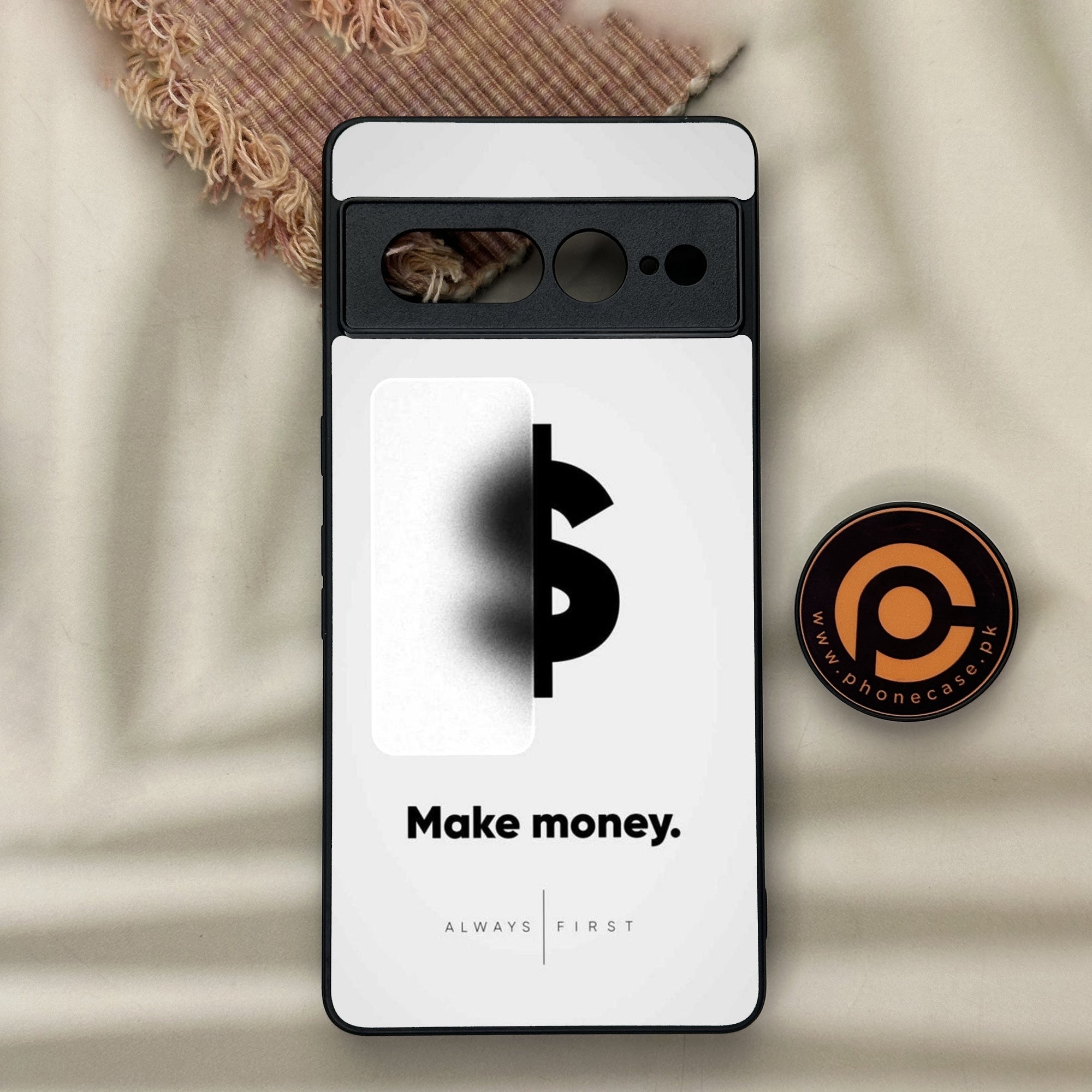 Google Pixel 7 Pro - Dollar Series - Premium Metal Printed soft Bumper Shock Proof Case