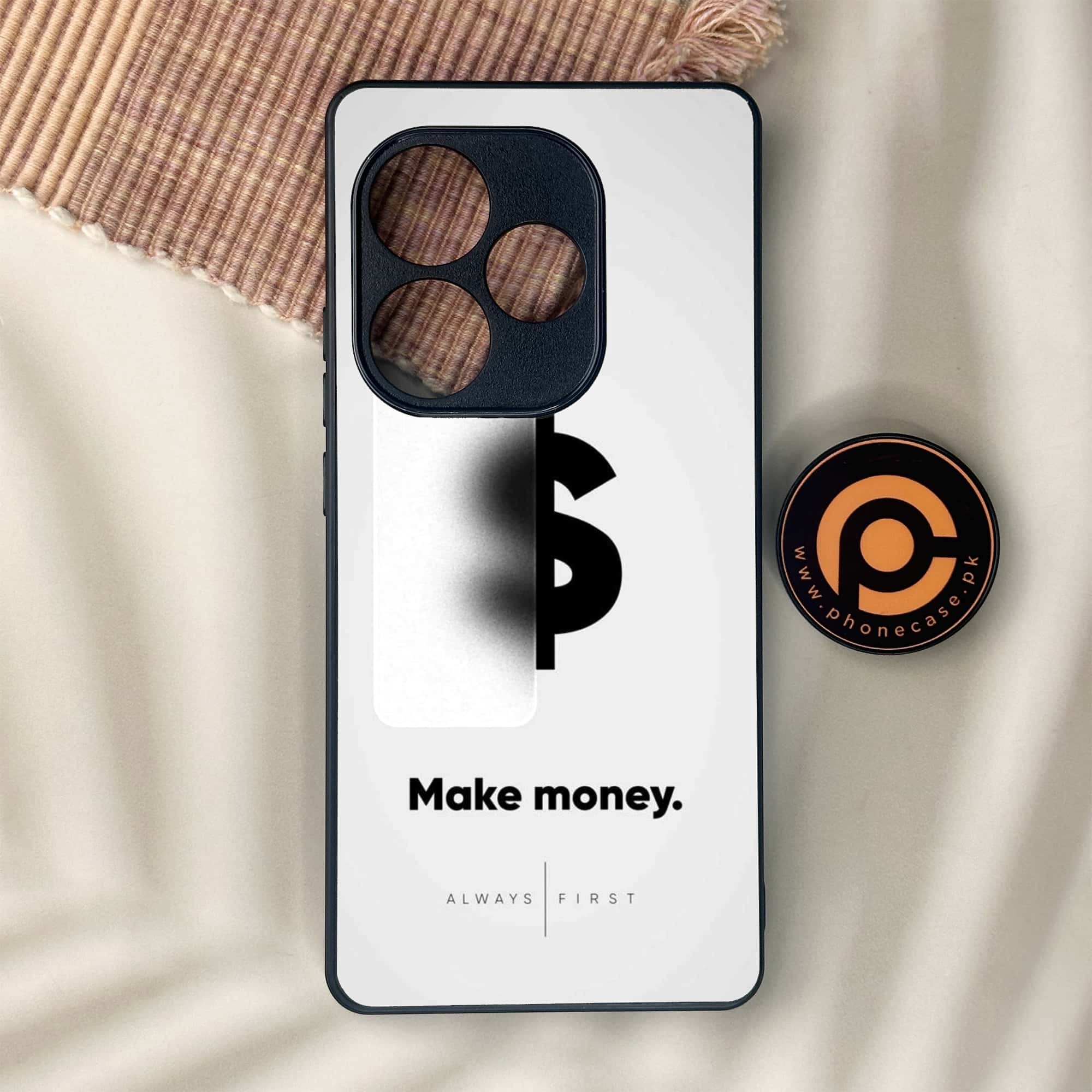 Realme GT 6 - Dollar Series - Premium Metal Printed soft Bumper shock Proof Case