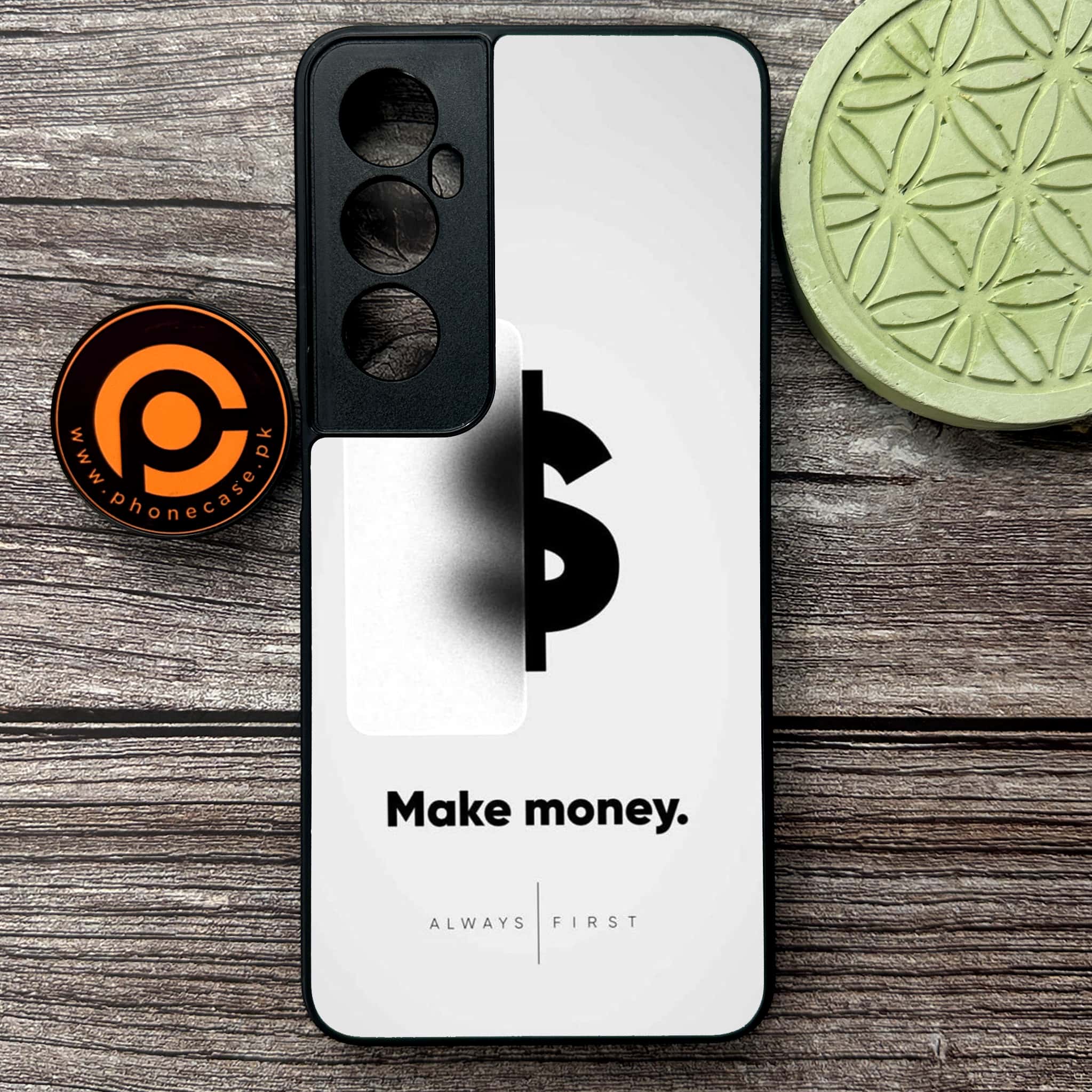 Realme C65  - Dollar Series - Premium Metal Printed soft Bumper shock Proof Case