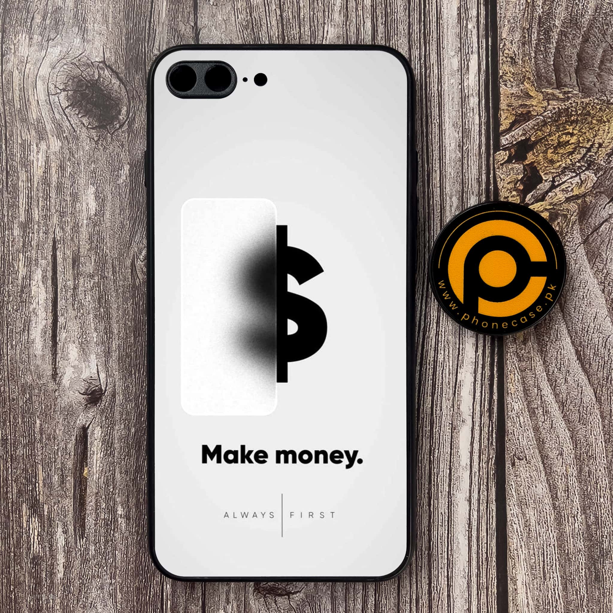 iPhone 7 Plus - Dollar Series - Premium Metal Printed soft Bumper shock Proof Case