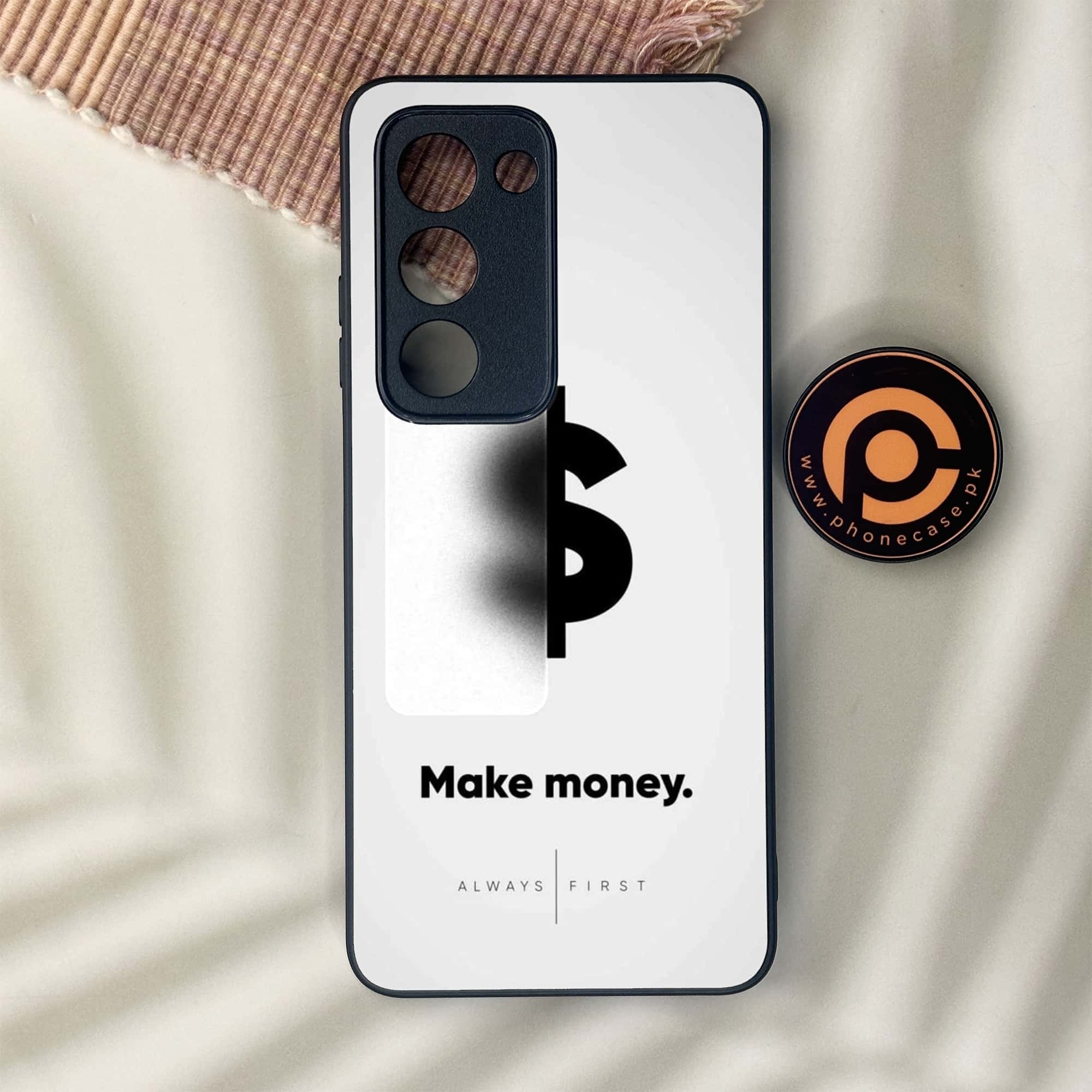 Oppo A5 2025 - Dollar Series - Premium Metal Printed soft Bumper shock Proof Case