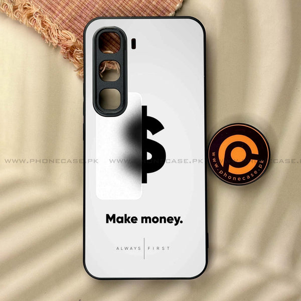 Infinix Hot 60 Pro - Dollar Design 9 - Premium Metal Printed soft Bumper shock Proof Case CS-38734