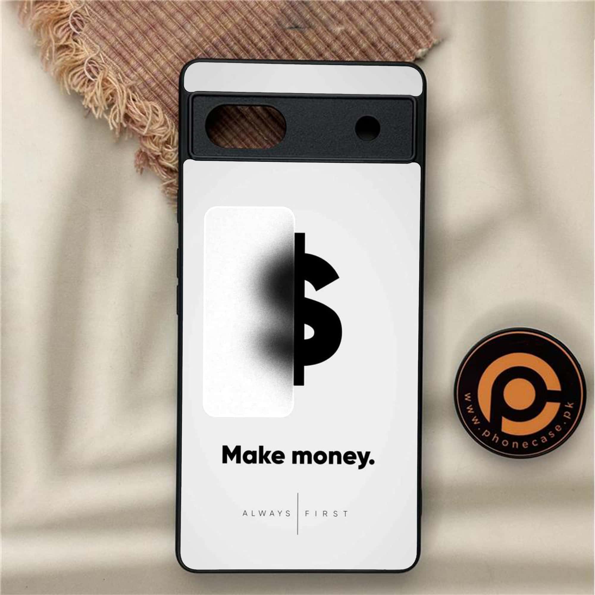 Google Pixel 6A - Dollar Series - Premium Metal Printed soft Bumper Shock Proof Case