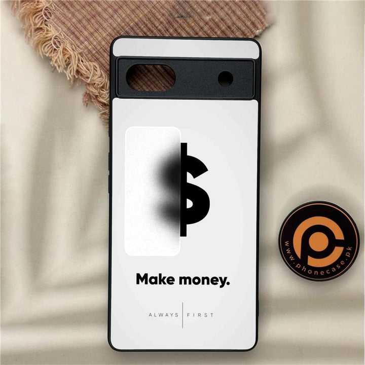 Google Pixel 6A - Dollar Design 9- Premium Metal Printed soft Bumper Shock Proof Case CS-47256