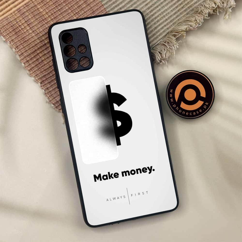 Samsung Galaxy A71 - Dollar Series - Premium Metal Printed soft Bumper shock Proof Case