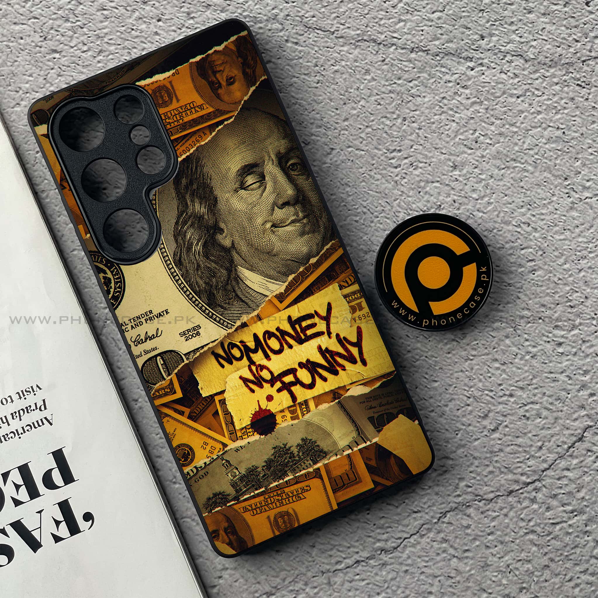 Samsung Galaxy S25 Ultra - Dollar Series - Premium Metal Printed soft Bumper shock Proof Case