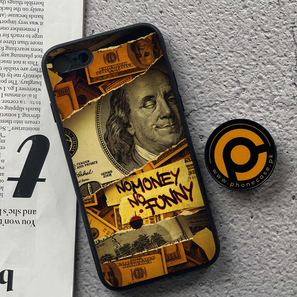 iPhone 7 / 8 - Dollar Series - Premium Printed Glass soft Bumper shock Proof Case