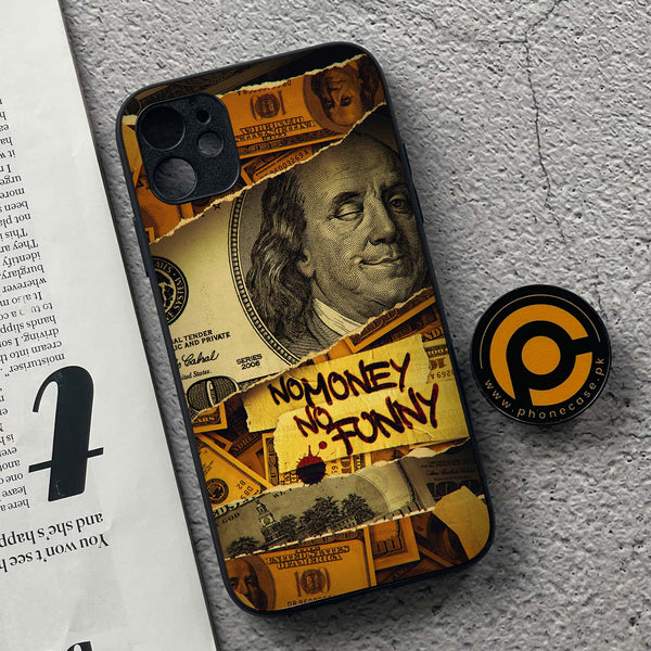 iPhone 11  Dollar Series  Premium Printed Glass soft Bumper shock Proof Case