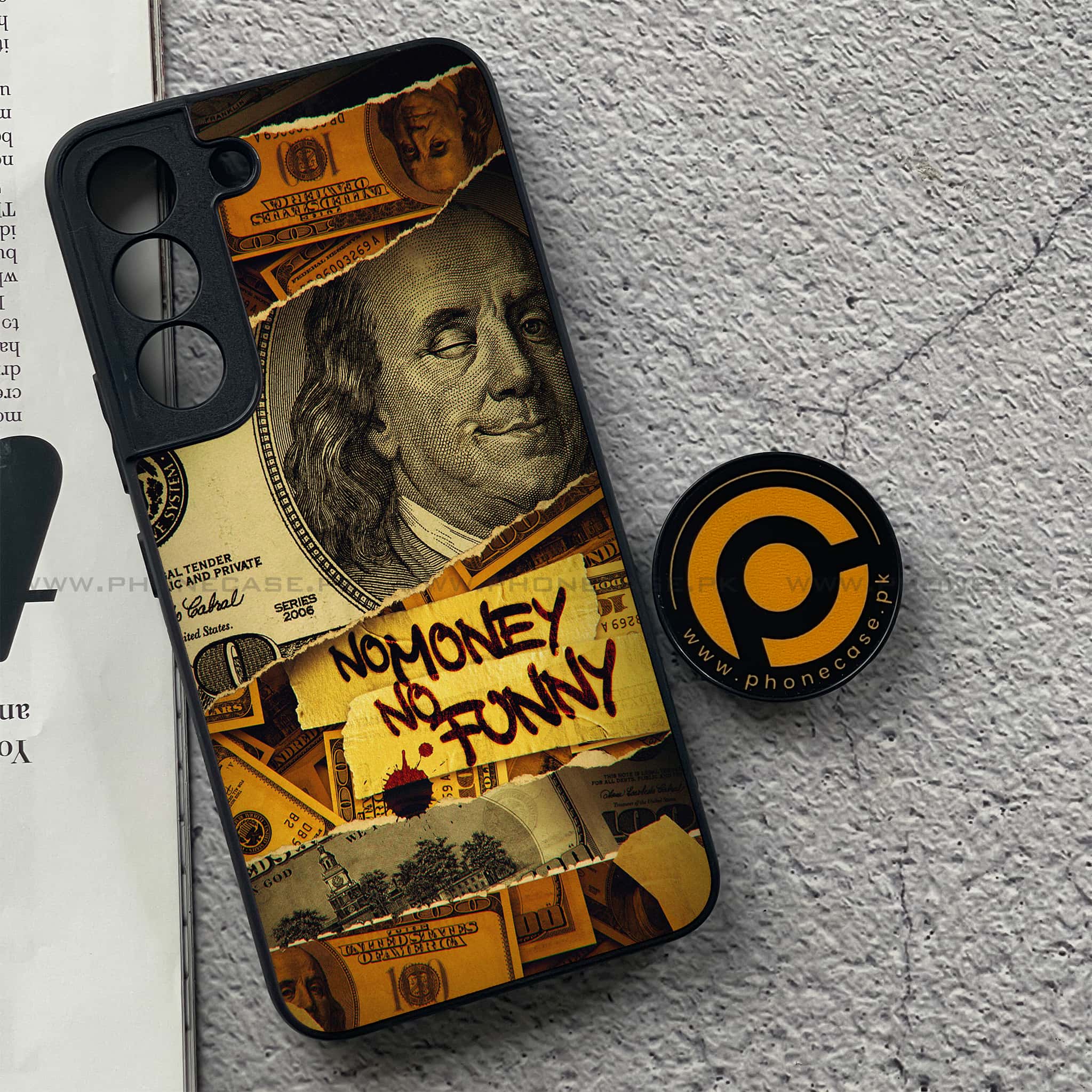 Samsung Galaxy S22 - Dollar series - Premium Metal Printed soft Bumper shock Proof Case