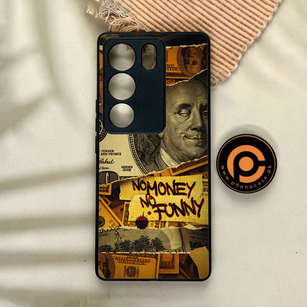 Vivo V29 - Dollar Design 1 - Premium Printed Glass soft Bumper shock Proof Case CS-7696