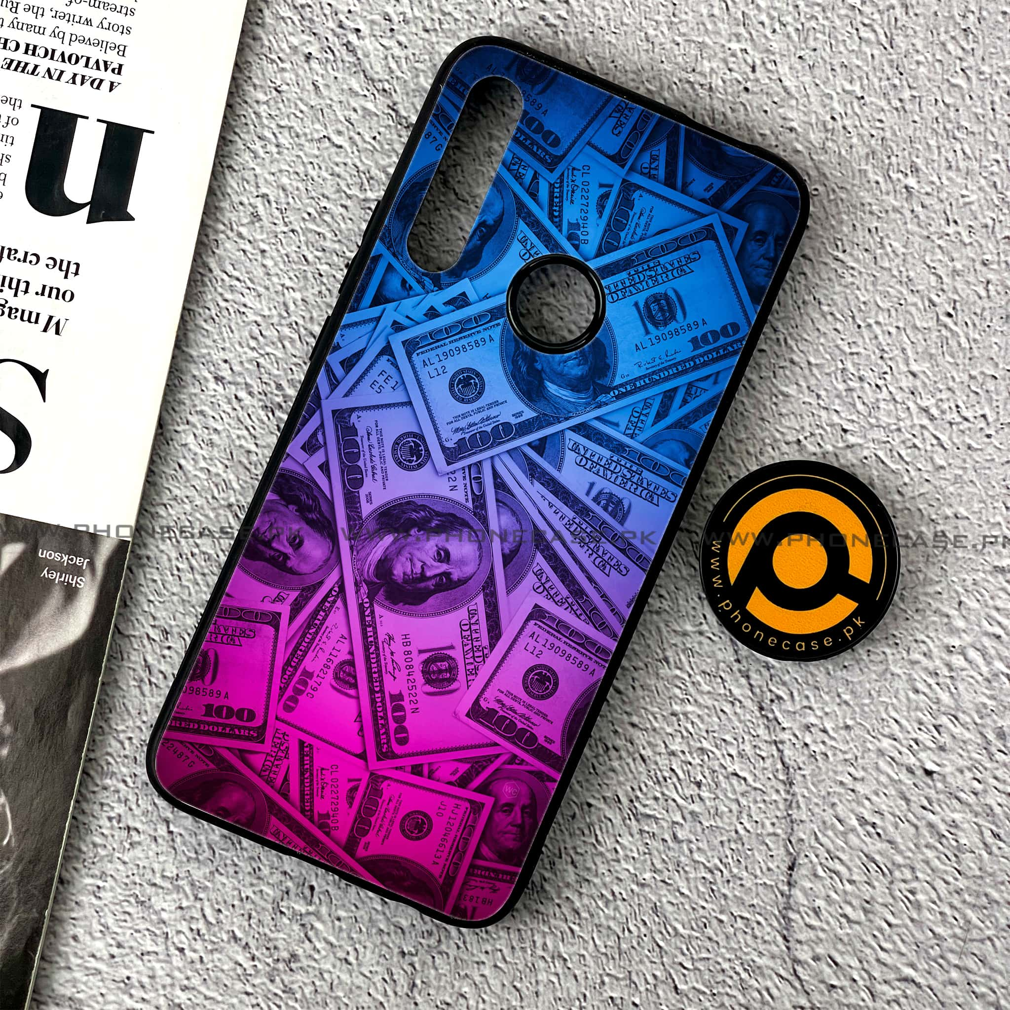 Huawei Y9 Prime (2019) - Dollar Series - Premium Printed Glass soft Bumper shock Proof Case