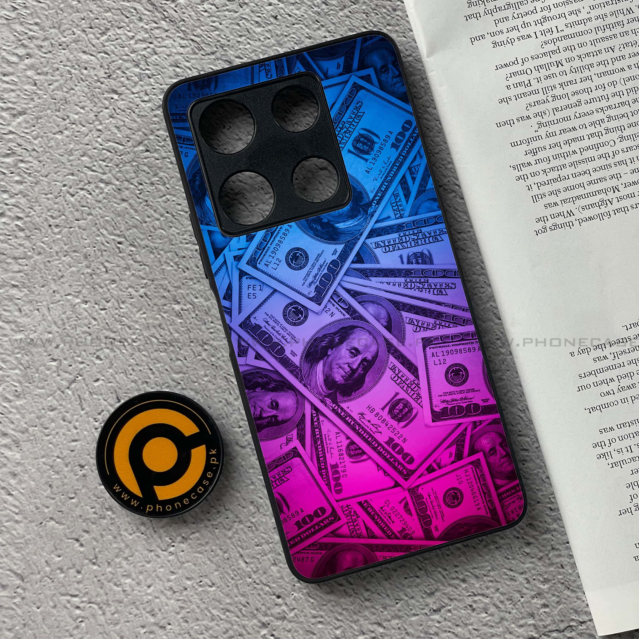 Infinix Note 30 Pro - Dollar Series - Premium Metal Printed soft Bumper shock Proof Case