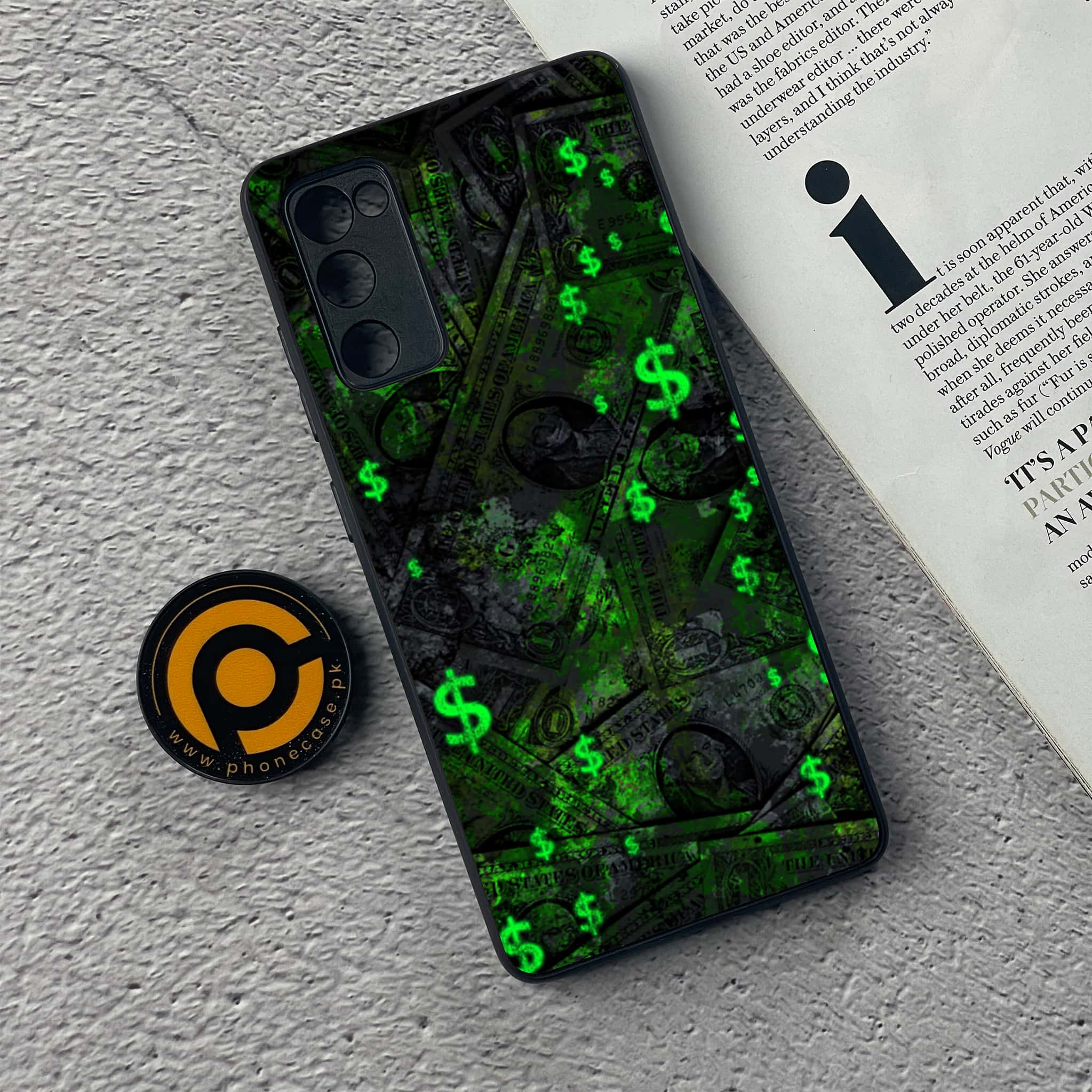 Samsung Galaxy S20 FE Dollar Series Premium Printed Glass soft Bumper shock Proof Case