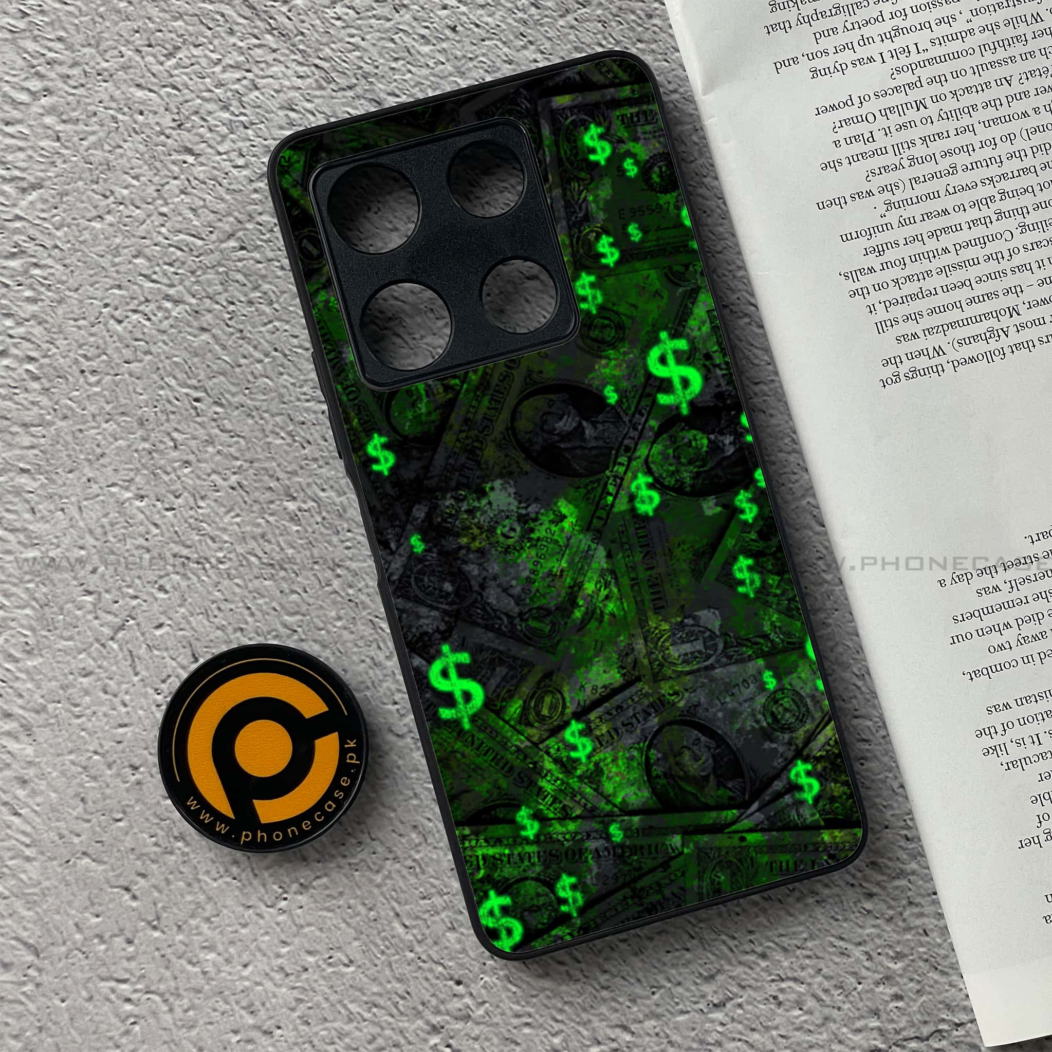 Infinix Note 30 Pro - Dollar Series - Premium Metal Printed soft Bumper shock Proof Case