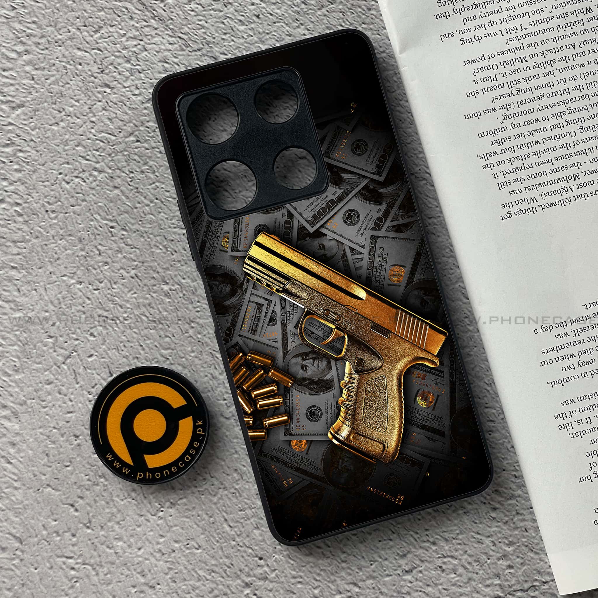 Infinix Note 30 Pro - Dollar Series - Premium Metal Printed soft Bumper shock Proof Case